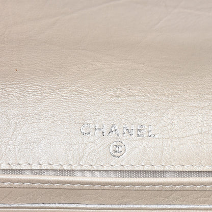 Chanel Calfskin Quilted Cambon Flap Wallet Light Silver 6 of 9