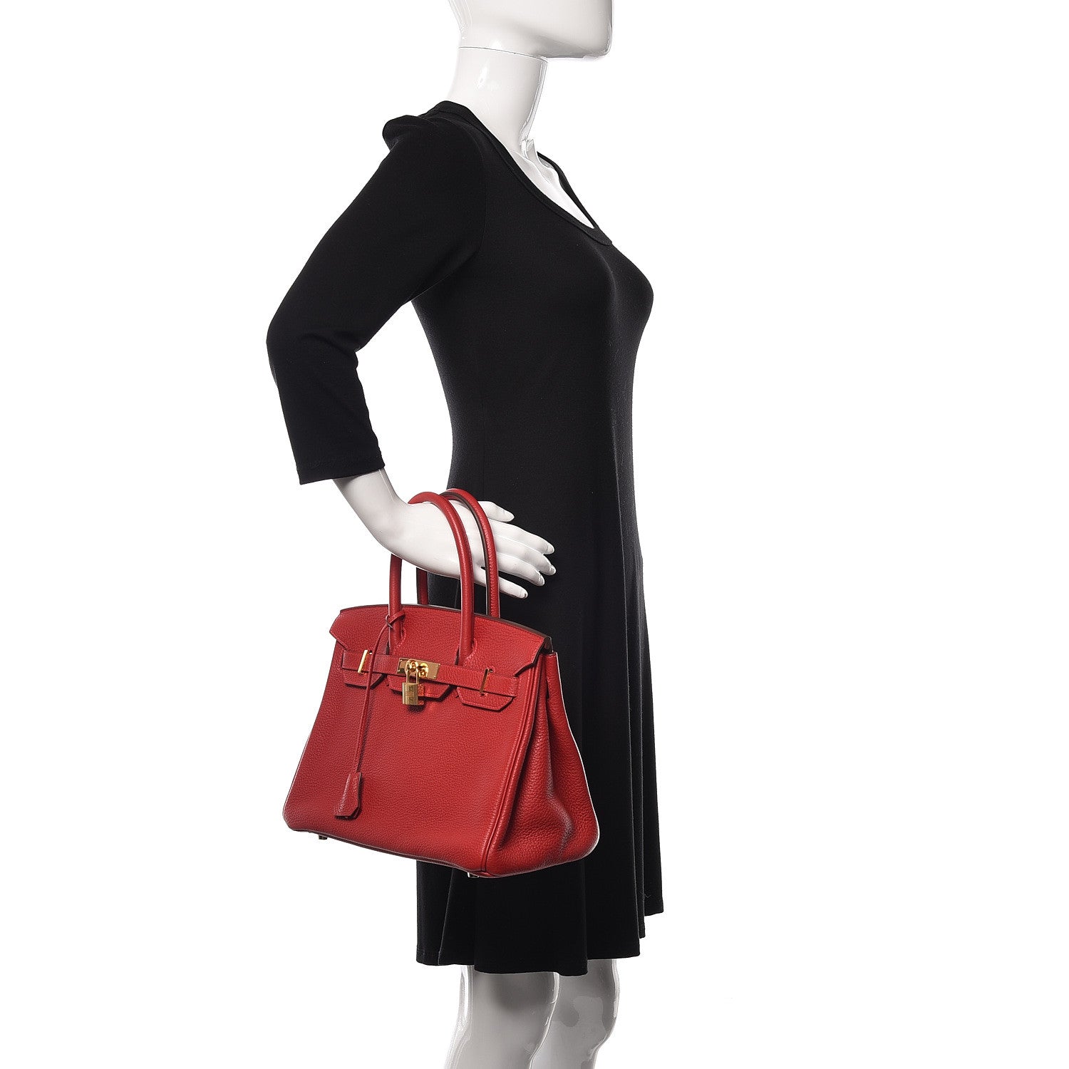 Hermes Togo Birkin 30 Rouge Casaque 2 of 9