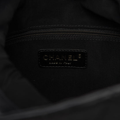 Chanel Calfskin Quilted Medium Chain Me Hobo Black 8 of 10