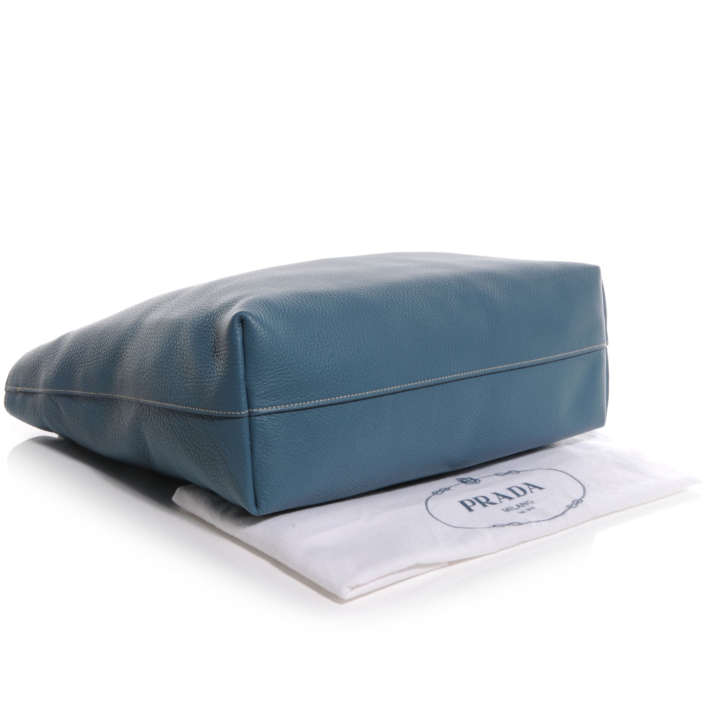 Vitello Daino Shopping Tote Marine