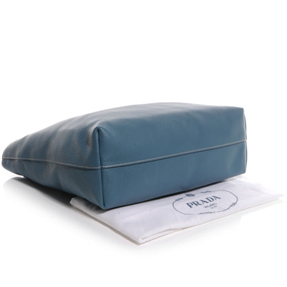 Prada Vitello Daino Shopping Tote Marine 4 of 10