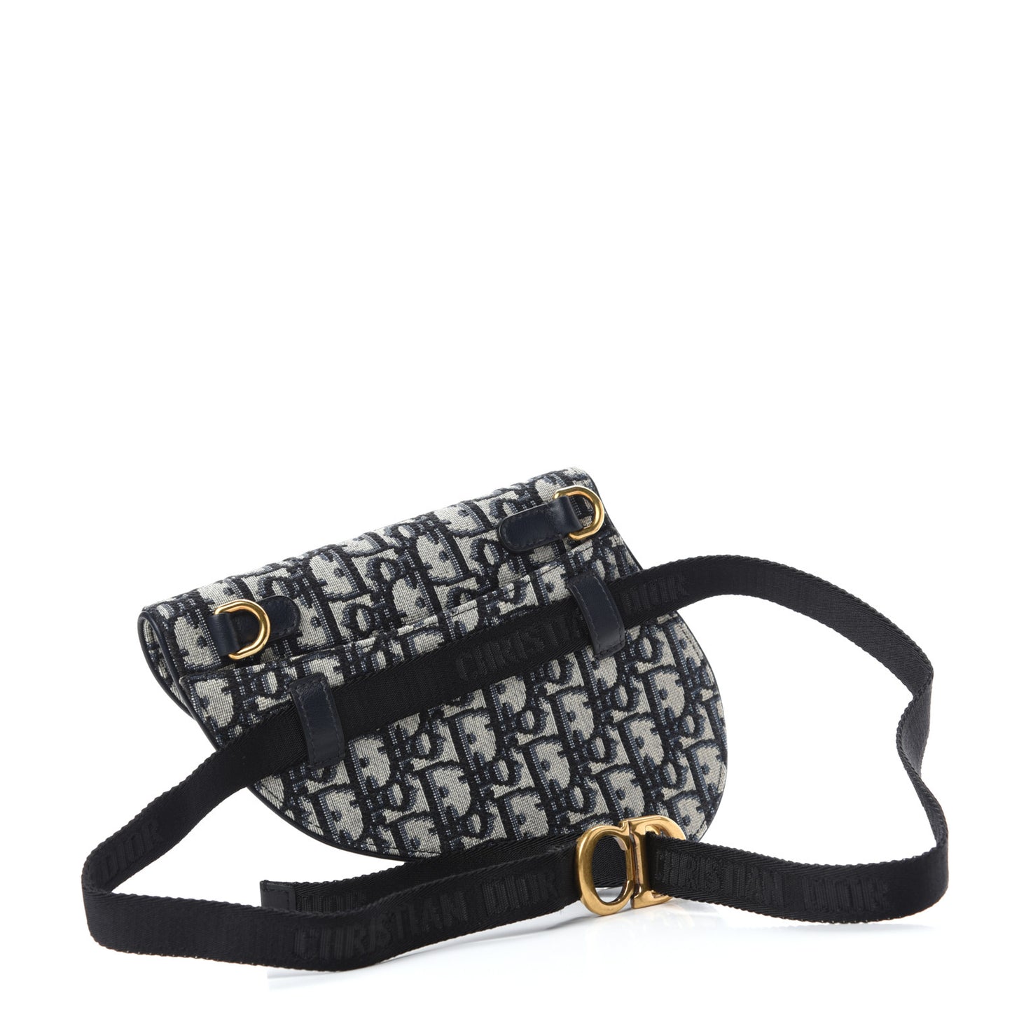 Oblique Saddle Belt Bag Blue