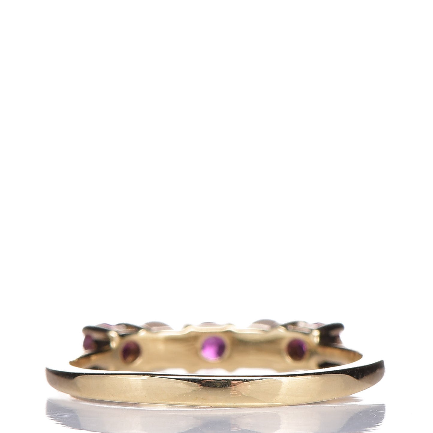 18K Yellow Gold Ruby Pearl Ring 49 5