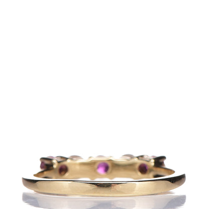 Tiffany 18K Yellow Gold Ruby Pearl Ring 49 5 4 of 5