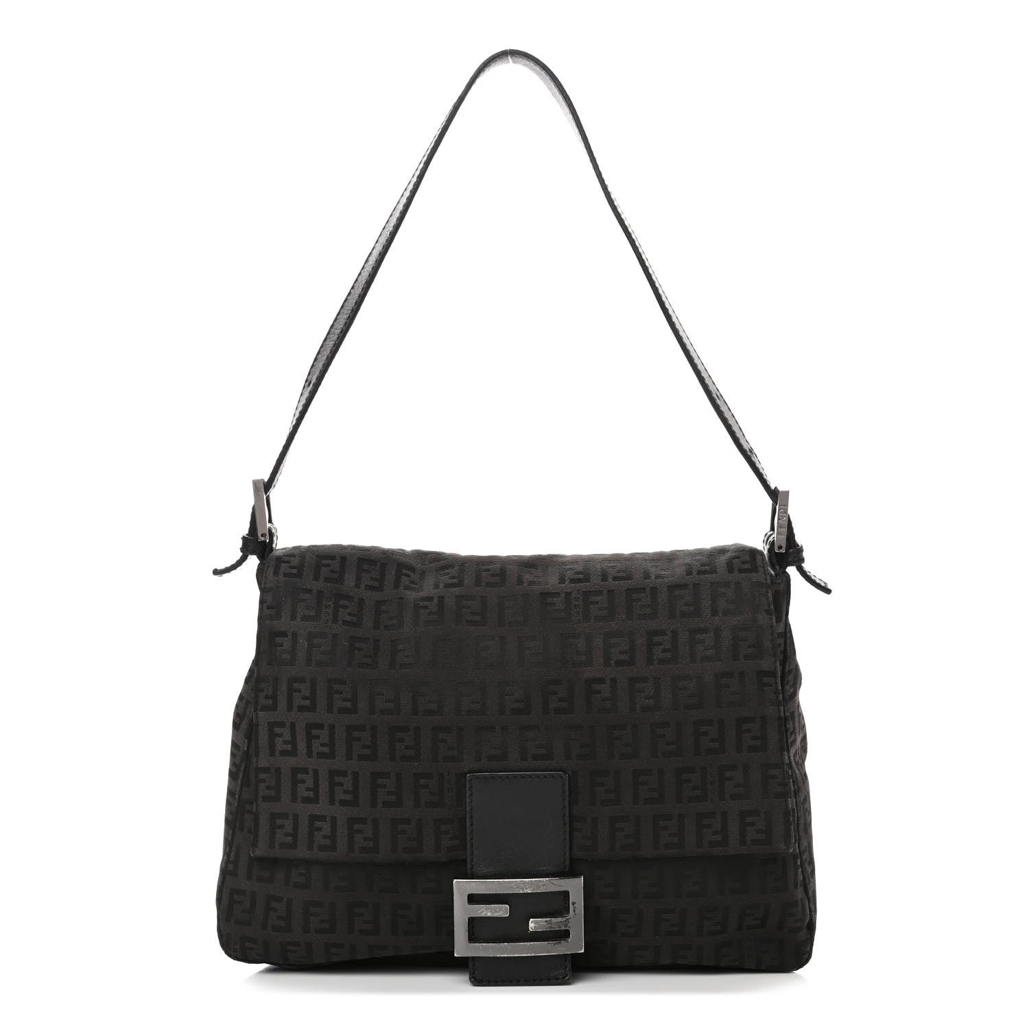 Fendi Zucchino Mama Baguette Black 1 of 9