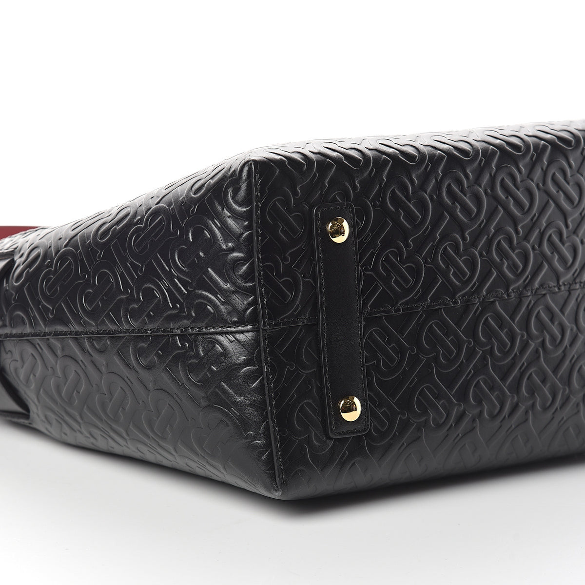 Calfskin Embossed Monogram Small Belt Bag Black