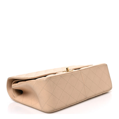 Chanel Caviar Quilted Jumbo Double Flap Beige 4 of 10