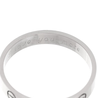 Cartier 18K White Gold 3.5mm LOVE Wedding Band Ring 60 9 5 of 6