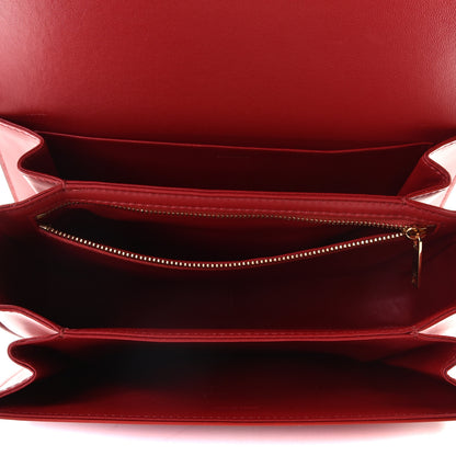 Celine Shiny Calfskin Medium Triomphe Red 5 of 7