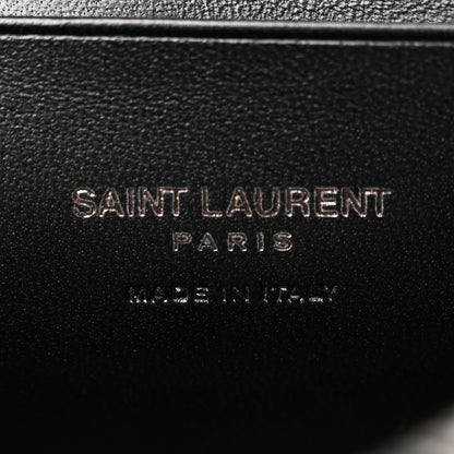 Saint Laurent Calfskin Matelasse Monochrome Monogram Mini Lou Camera Bag Black 5 of 10