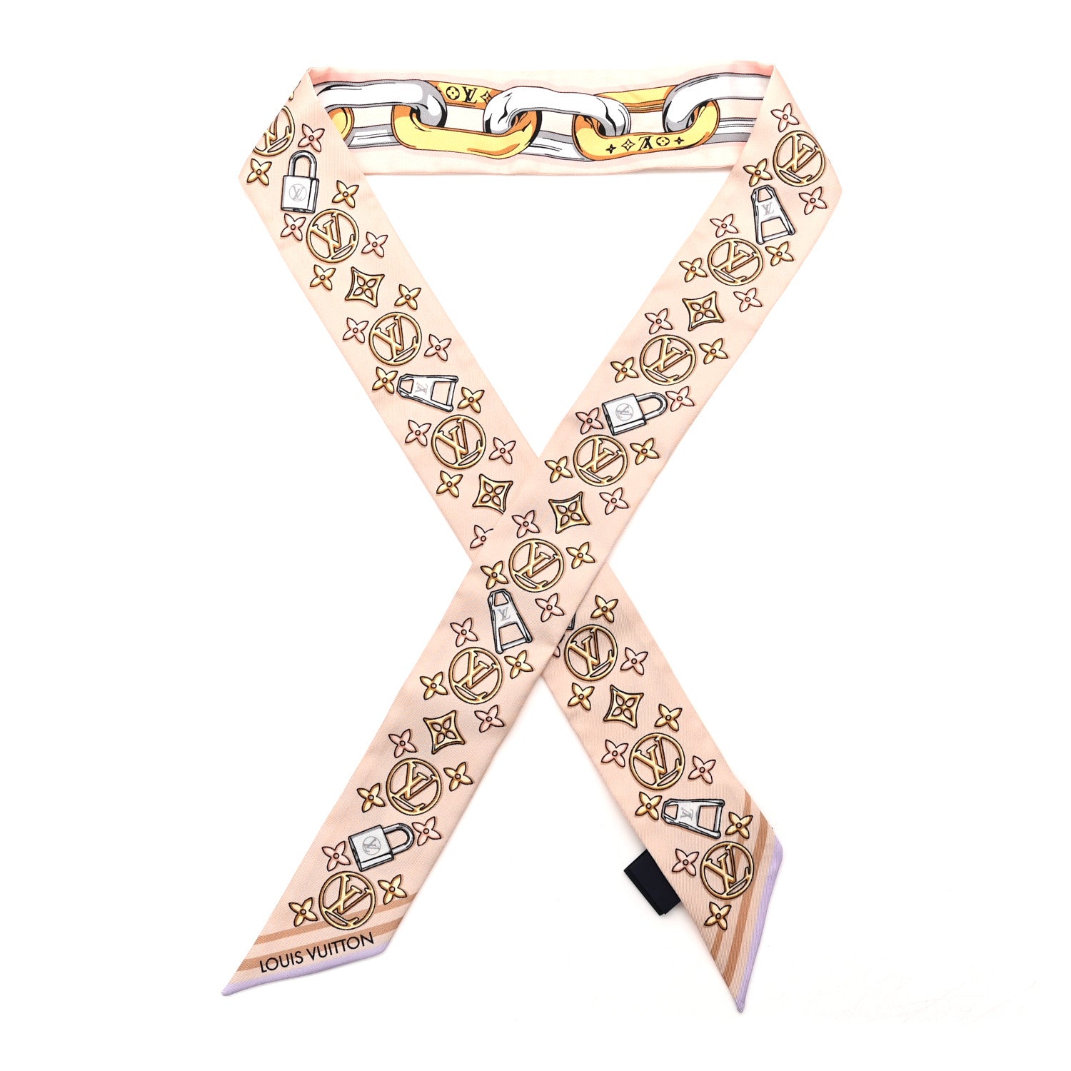 Louis Vuitton Silk Bejeweled BB Bandeau Beige 1 of 4