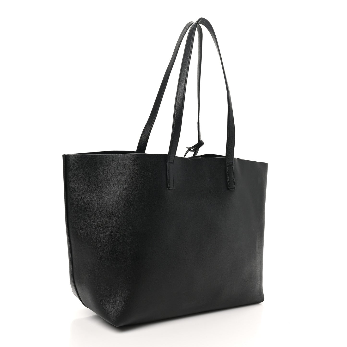 Calfskin Large Shopping Tote Black