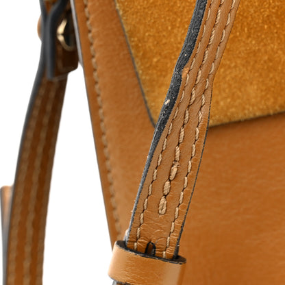 Chloe Suede Calfskin Medium Faye Shoulder Bag Mustard Brown 14 of 15