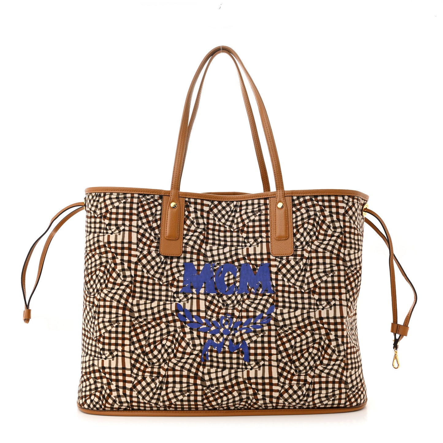 Visetos Large Liz Reversible Shopper Tote Cognac