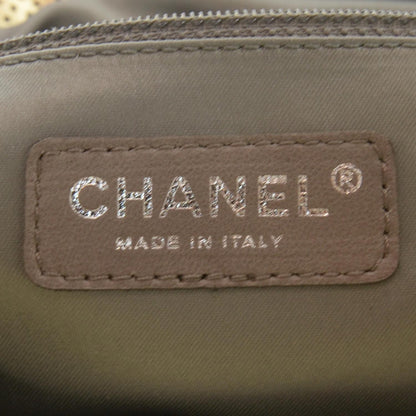 Chanel Metallic Crackled Calfskin Perforated Drill Shoulder Bag Gold 6 of 9