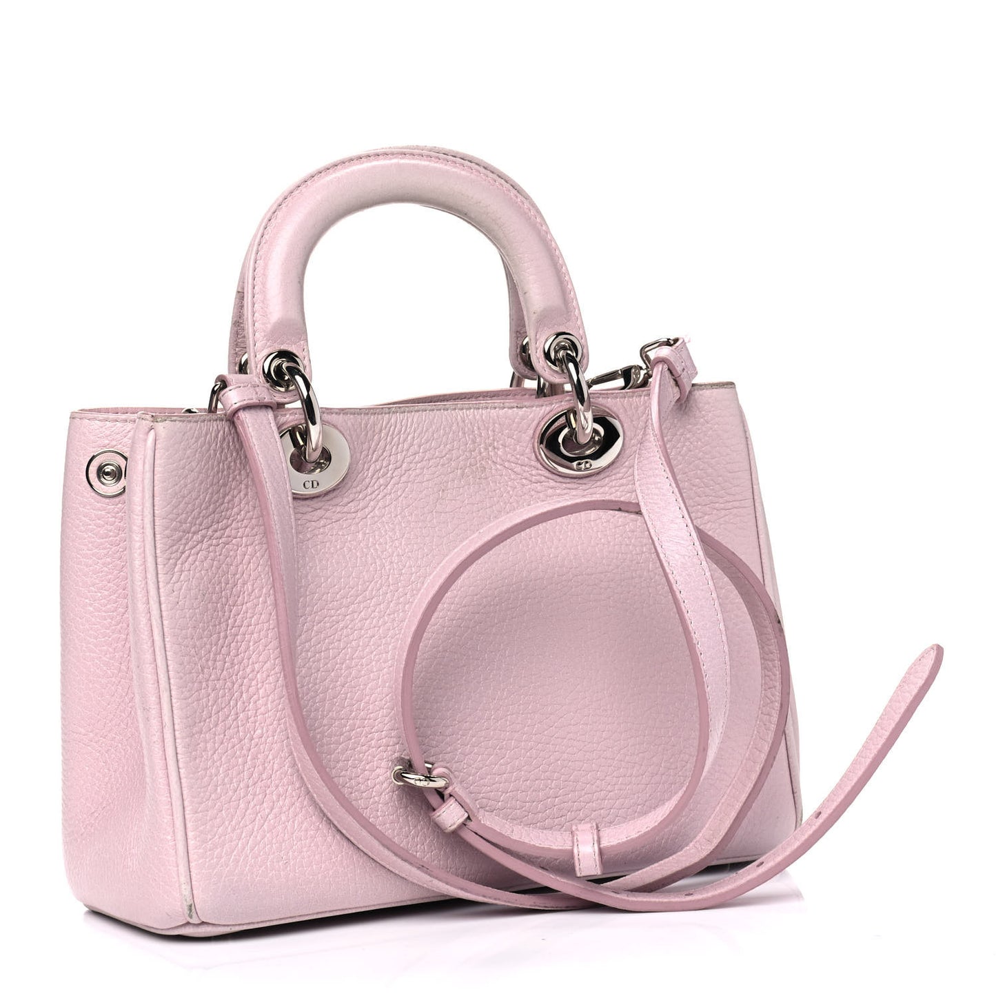 Bullcalf Small Printed Flower Diorissimo Tote Pink