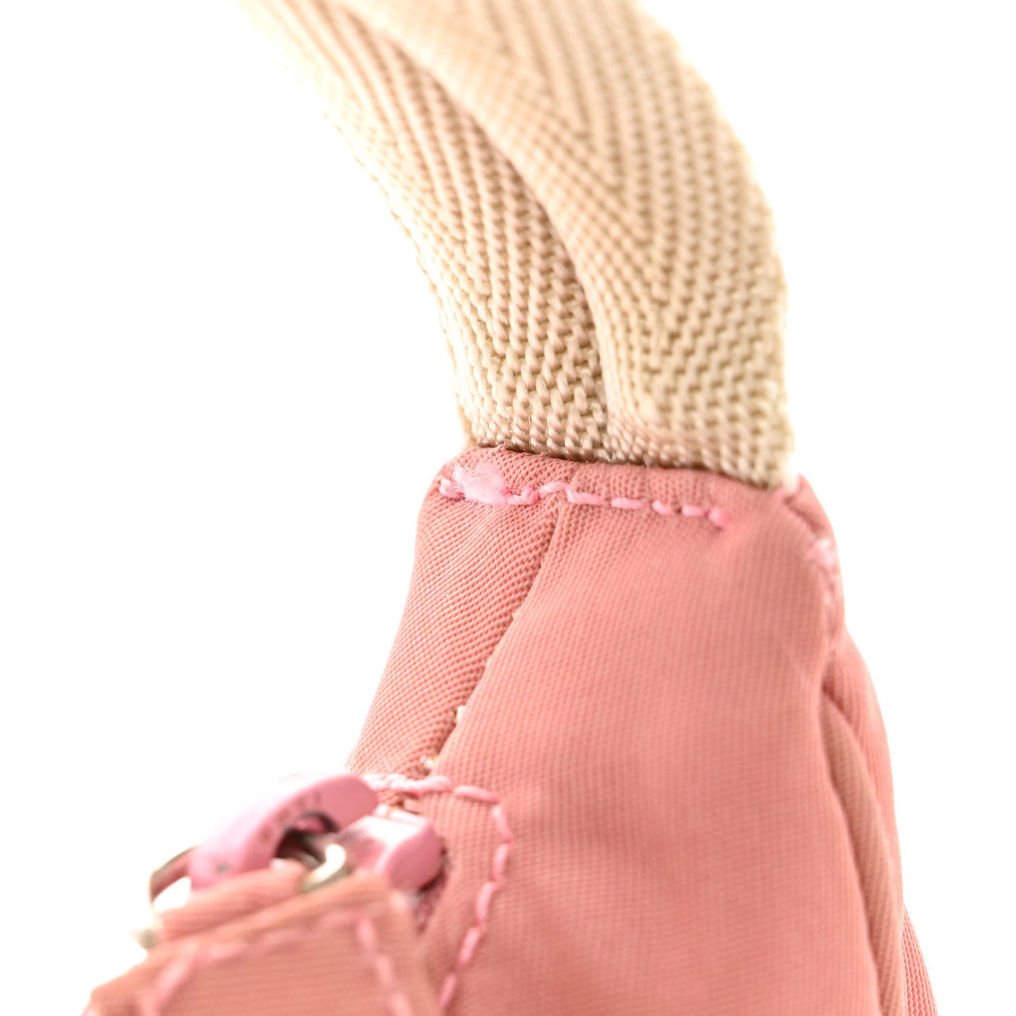Tessuto Nylon Sport Shoulder Bag Light Pink