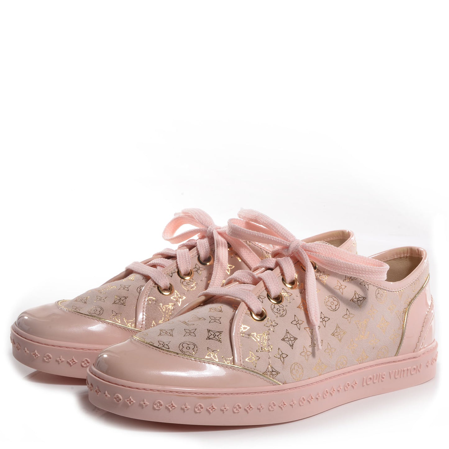 Patent Monogram Sneakers 39 Pink