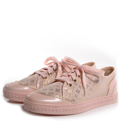 Louis Vuitton Patent Monogram Sneakers 39 Pink 3 of 8