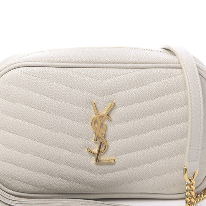 Saint Laurent Grain De Poudre Matelasse Monogram Mini Lou Camera Bag Crema Soft 10 of 10