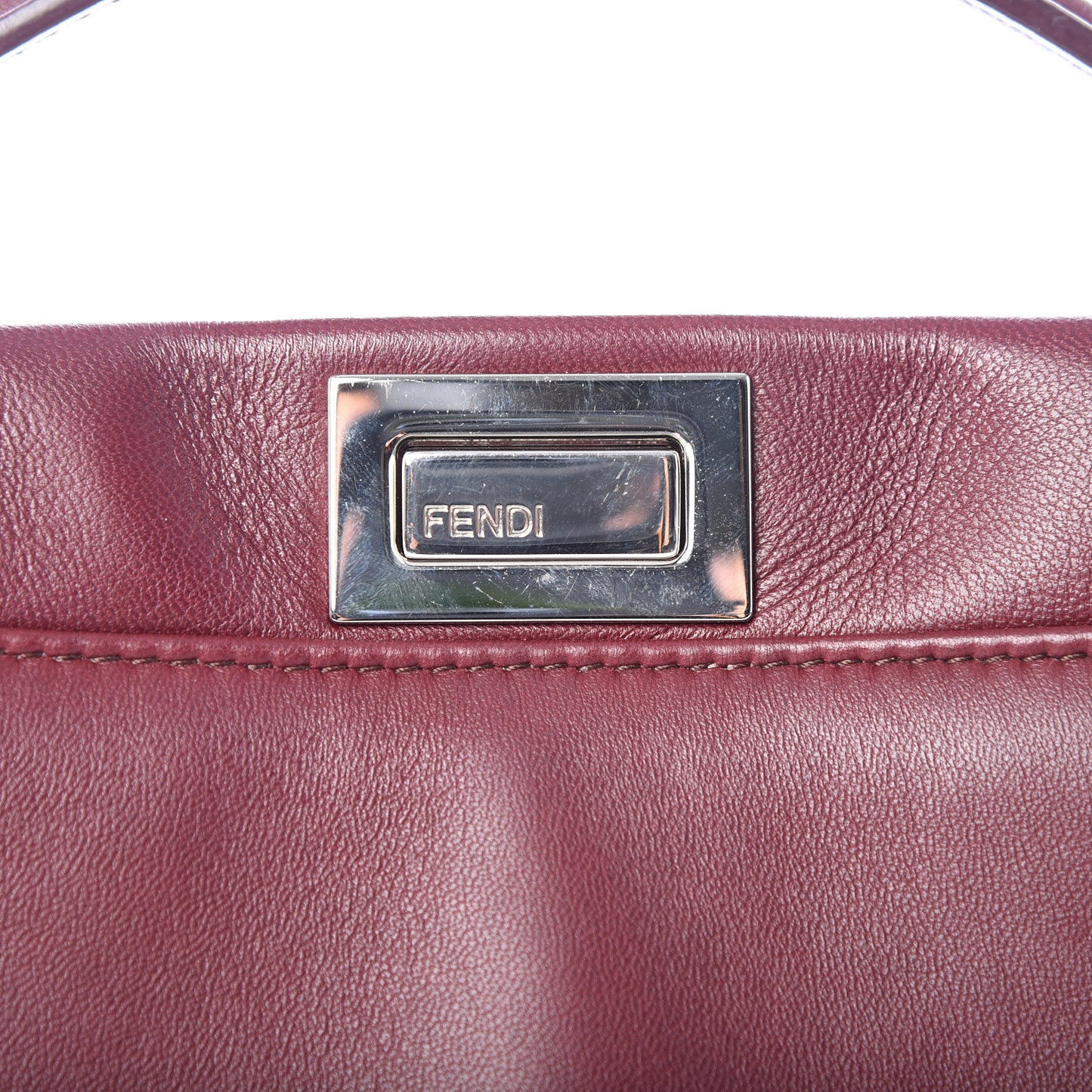 Nappa Mini Peekaboo Iconic Satchel Bordeaux