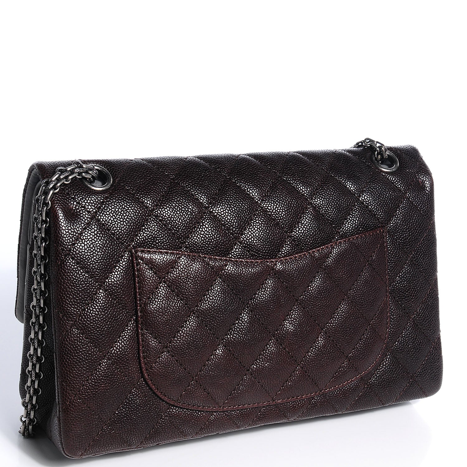Chanel Caviar Washed Lambskin 2.55 Reissue 226 Flap Brown Grey 3 of 9