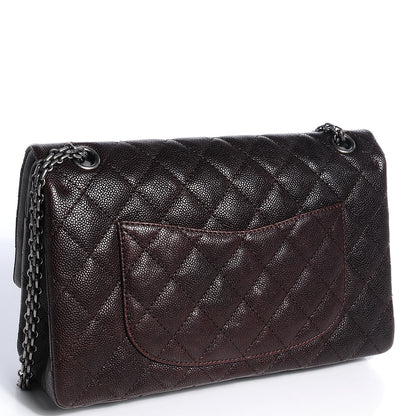 Chanel Caviar Washed Lambskin 2.55 Reissue 226 Flap Brown Grey 3 of 9