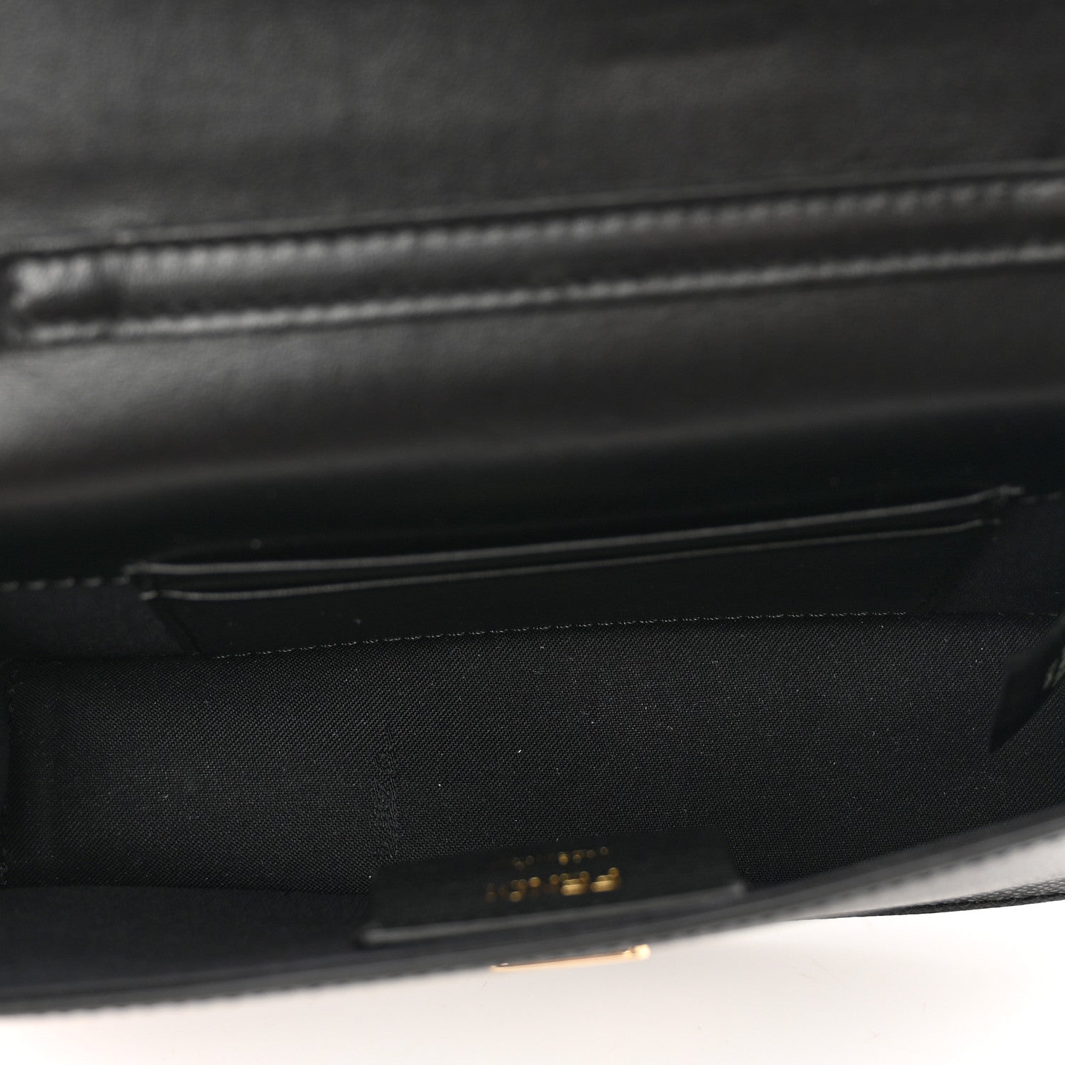 Fendi Vitello Liberty F is Fendi Bi-Color FF 1974 Embossed Envelope Belt Bag Maya Black 5 of 10