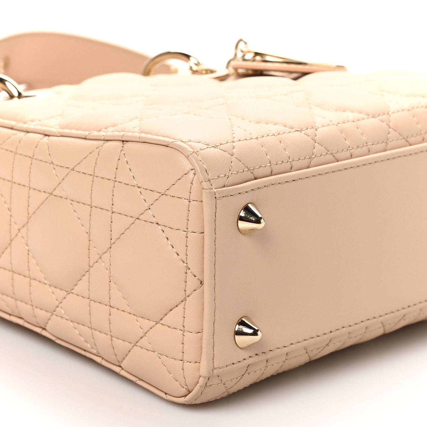 Lambskin Cannage Small My ABCDior Lady Dior Beige