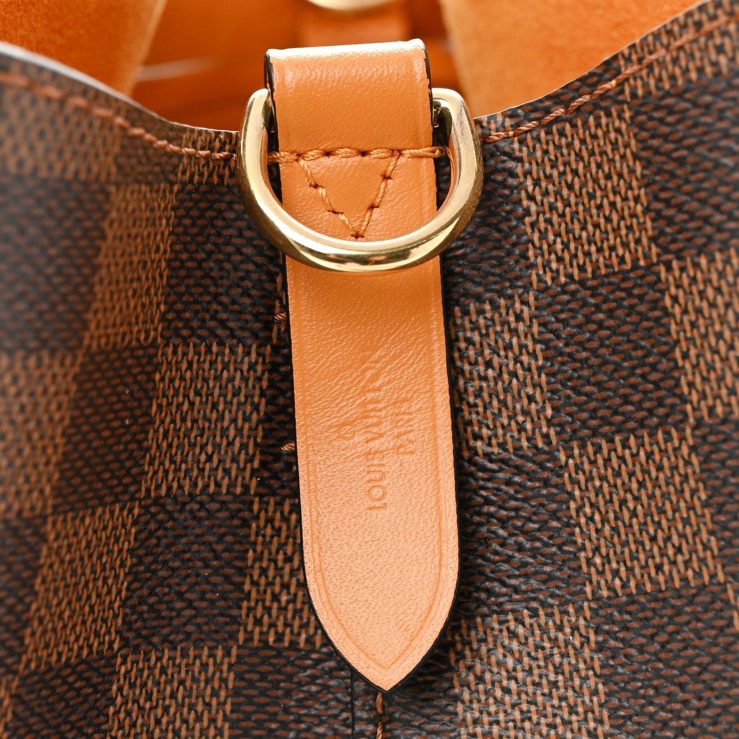 Louis Vuitton Damier Ebene Neonoe MM Safran 6 of 11