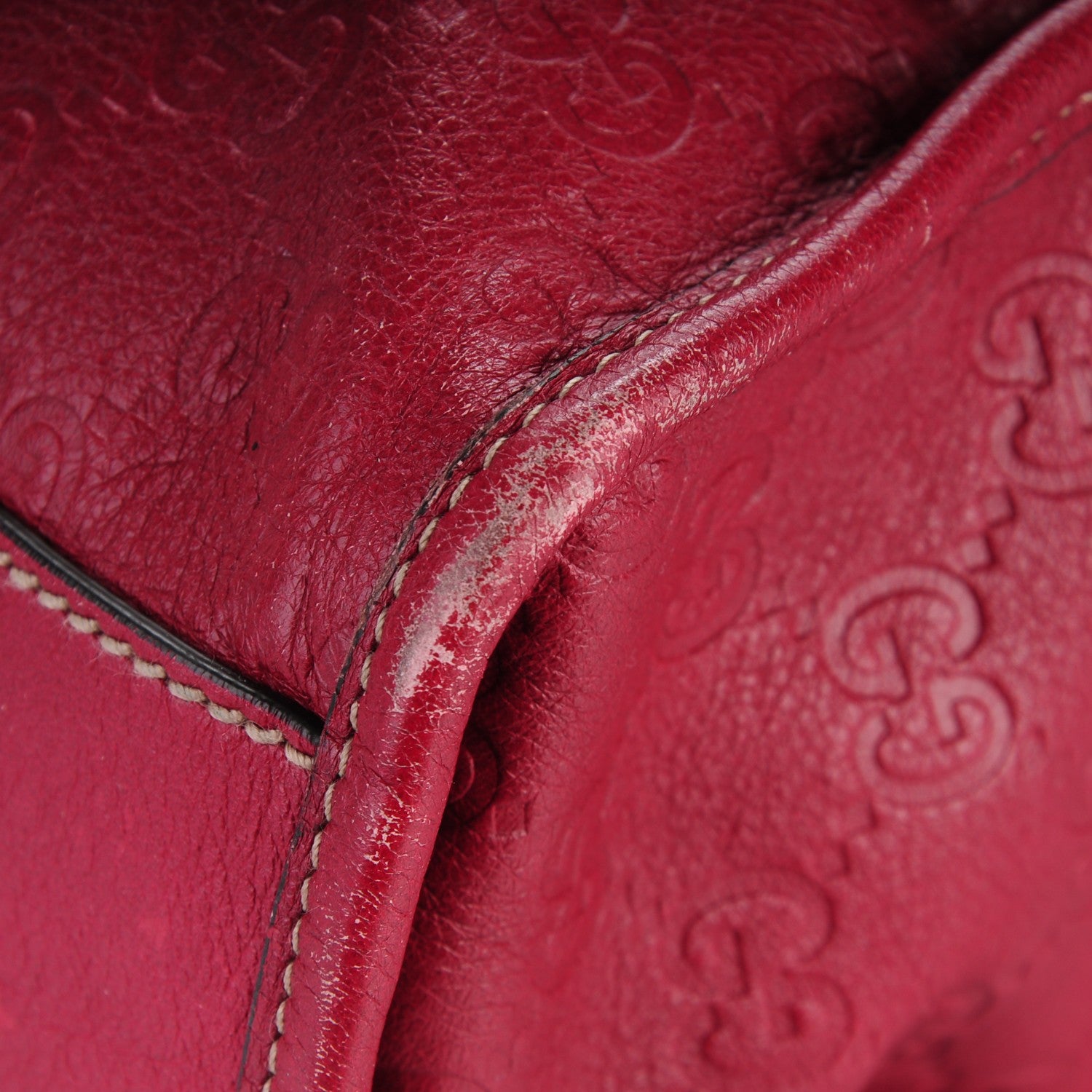 Gucci Guccissima XL Tote Red 9 of 10