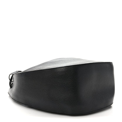 The Row Grained Calfskin Drawstring Bucket Bag Black 4 of 10