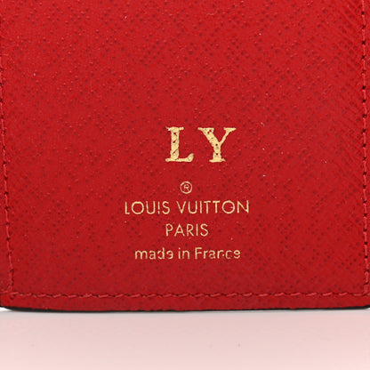Louis Vuitton Damier Ebene Victorine Wallet Red 6 of 6
