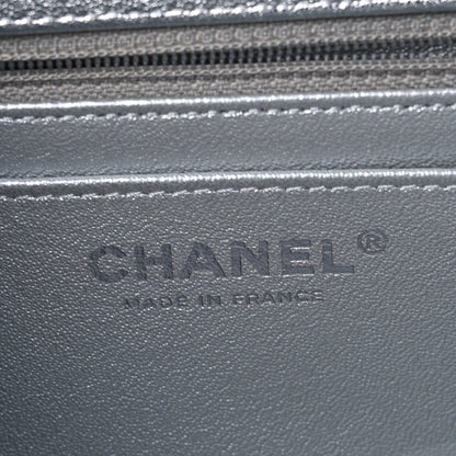 Chanel Metallic Lambskin Quilted Mini Rectangular Flap Silver 7 of 9
