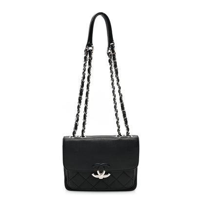 Chanel Caviar Quilted CC Box Flap Black 1 of 11