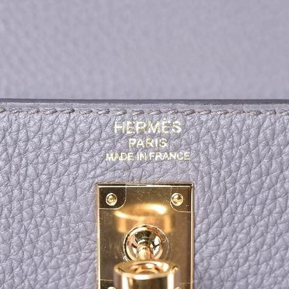 Hermes Togo Kelly Retourne 25 Etain 19 of 35