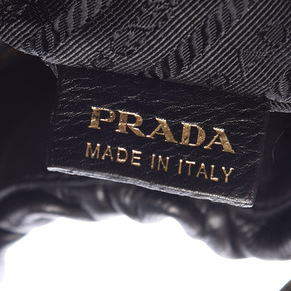 Prada Soft Calf Hobo Black 7 of 9