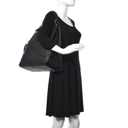 Louis Vuitton Mahina Carmel Hobo Black 2 of 11
