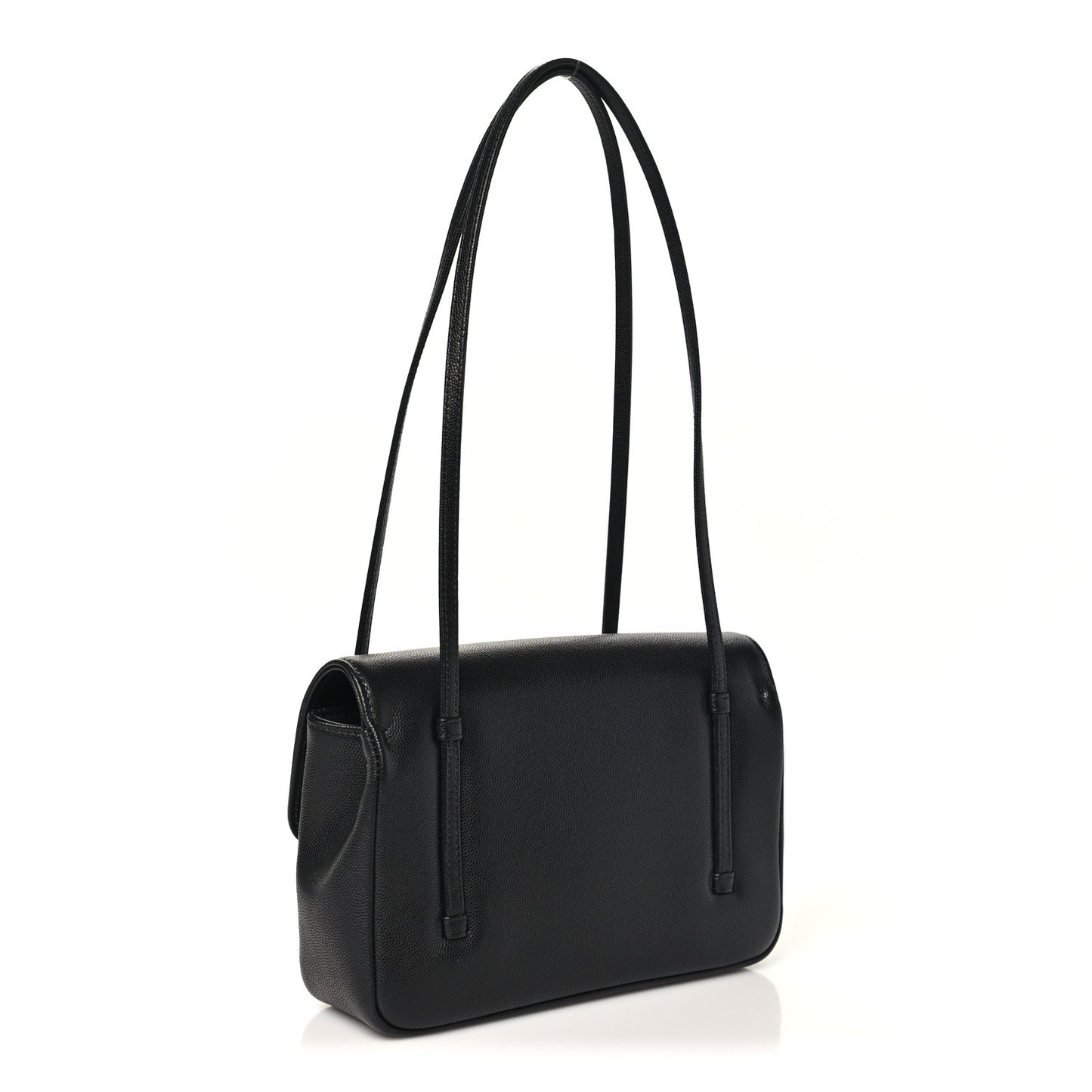 Shiny Caviar Preppy Coco Small Flap Black