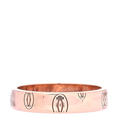 Cartier 18K Pink Gold 4mm Happy Birthday Band Ring 51 5.75 1 of 6