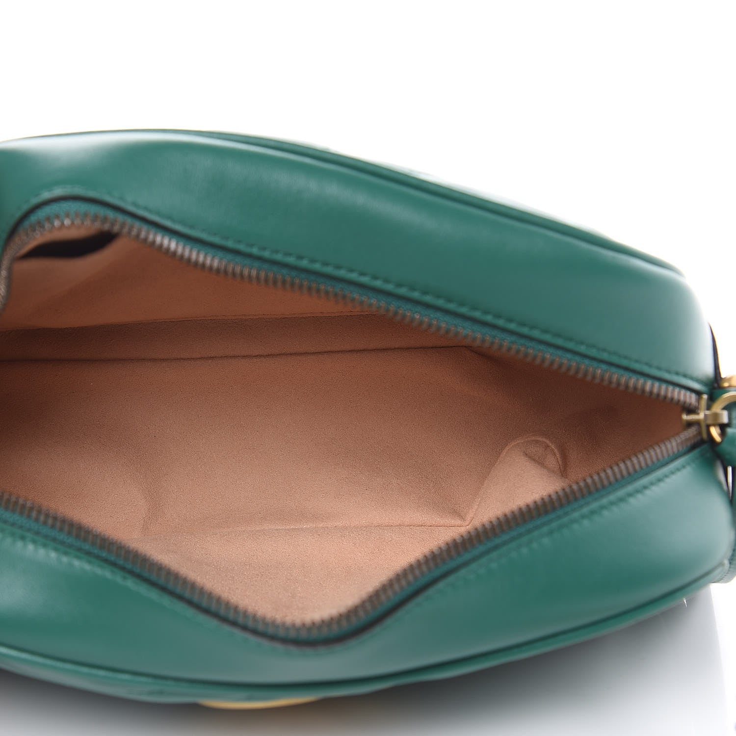 Gucci Calfskin Matelasse Small GG Marmont Chain Shoulder Bag Emerald Green 5 of 9
