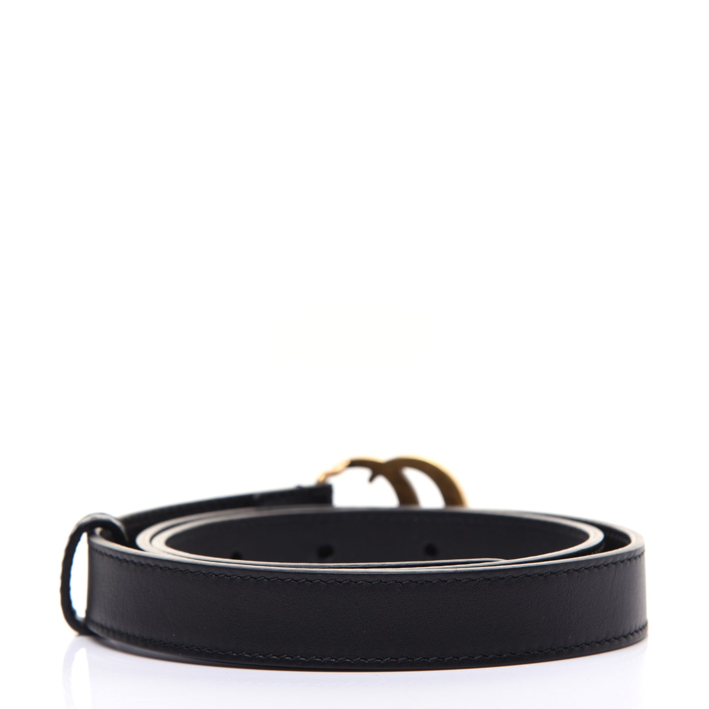 Calfskin Double G 20mm Belt 75 30 Black