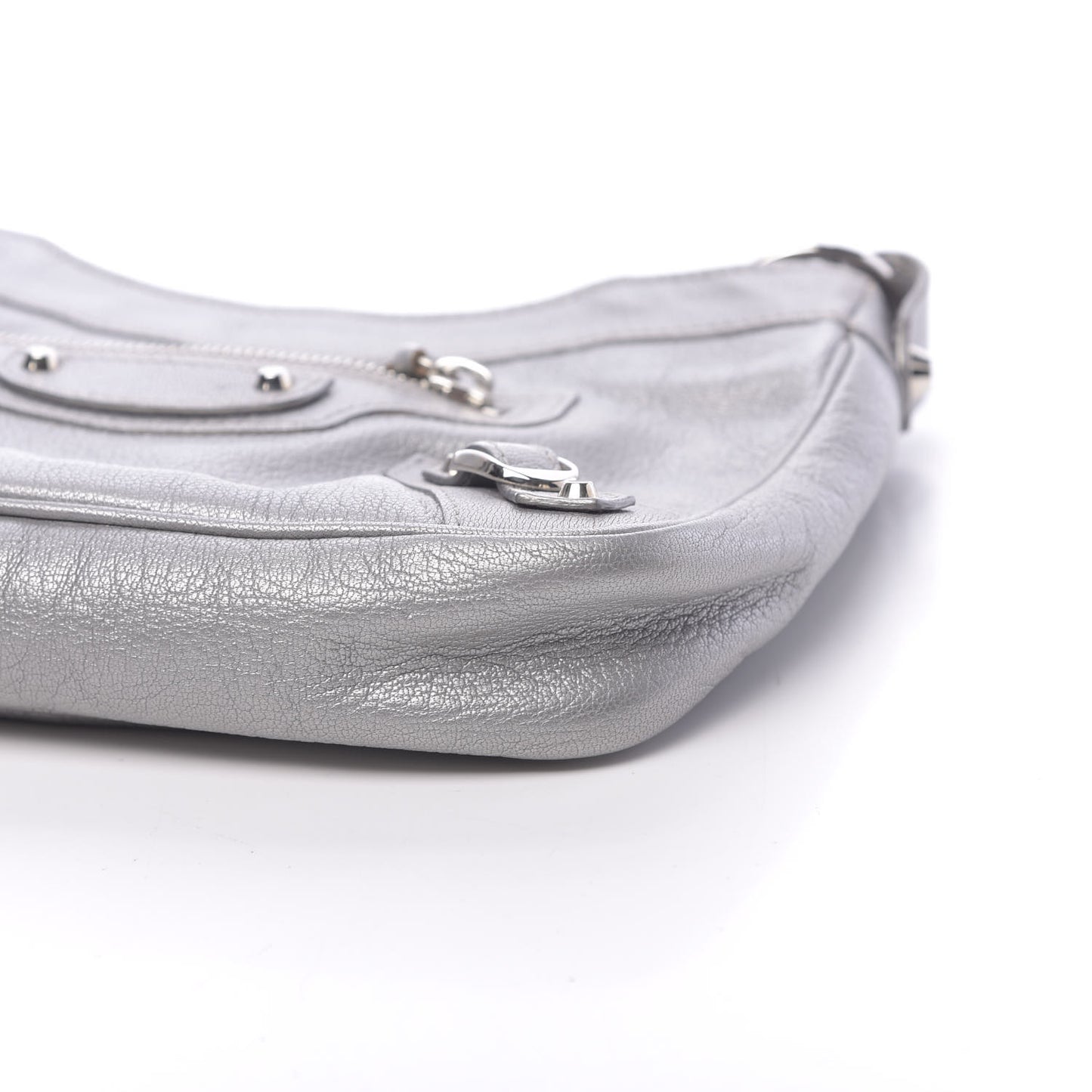 Chevre Classic Silver Hardware Hip Grey