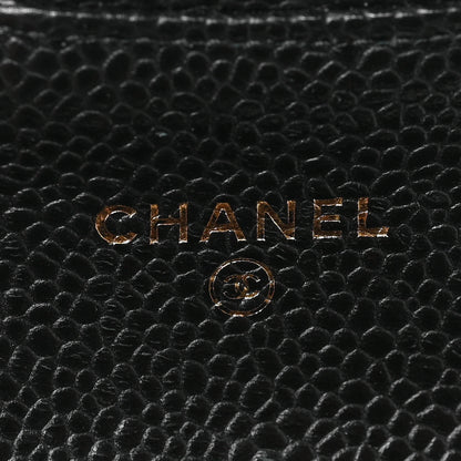 Chanel Caviar Quilted Flap Card Holder Black 6 of 7