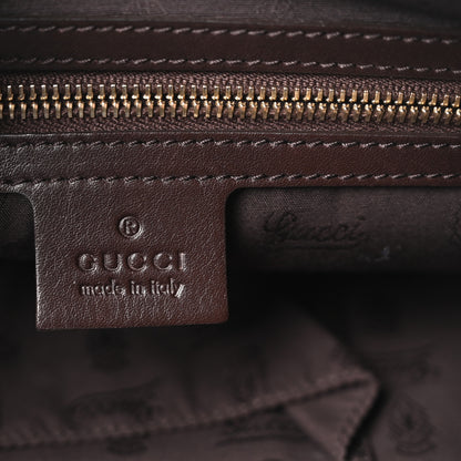 Gucci Guccissima Horsebit Tassel Messenger Bag  Dark Brown 6 of 10