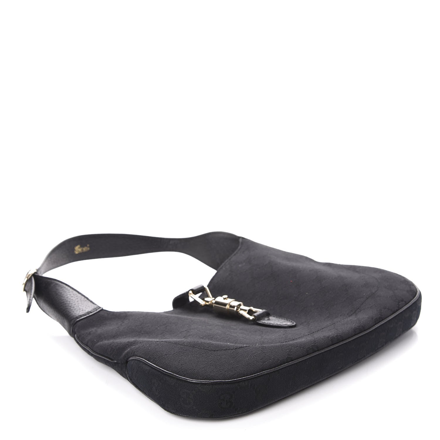 Gucci Monogram Small Jackie O Hobo Black 4 of 10