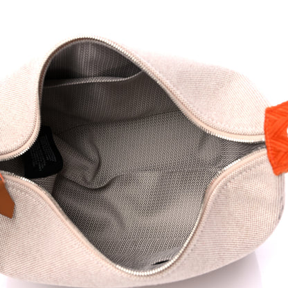 Hermes Canvas Small Bride-A-Brac Pouch Natural Orange 5 of 8