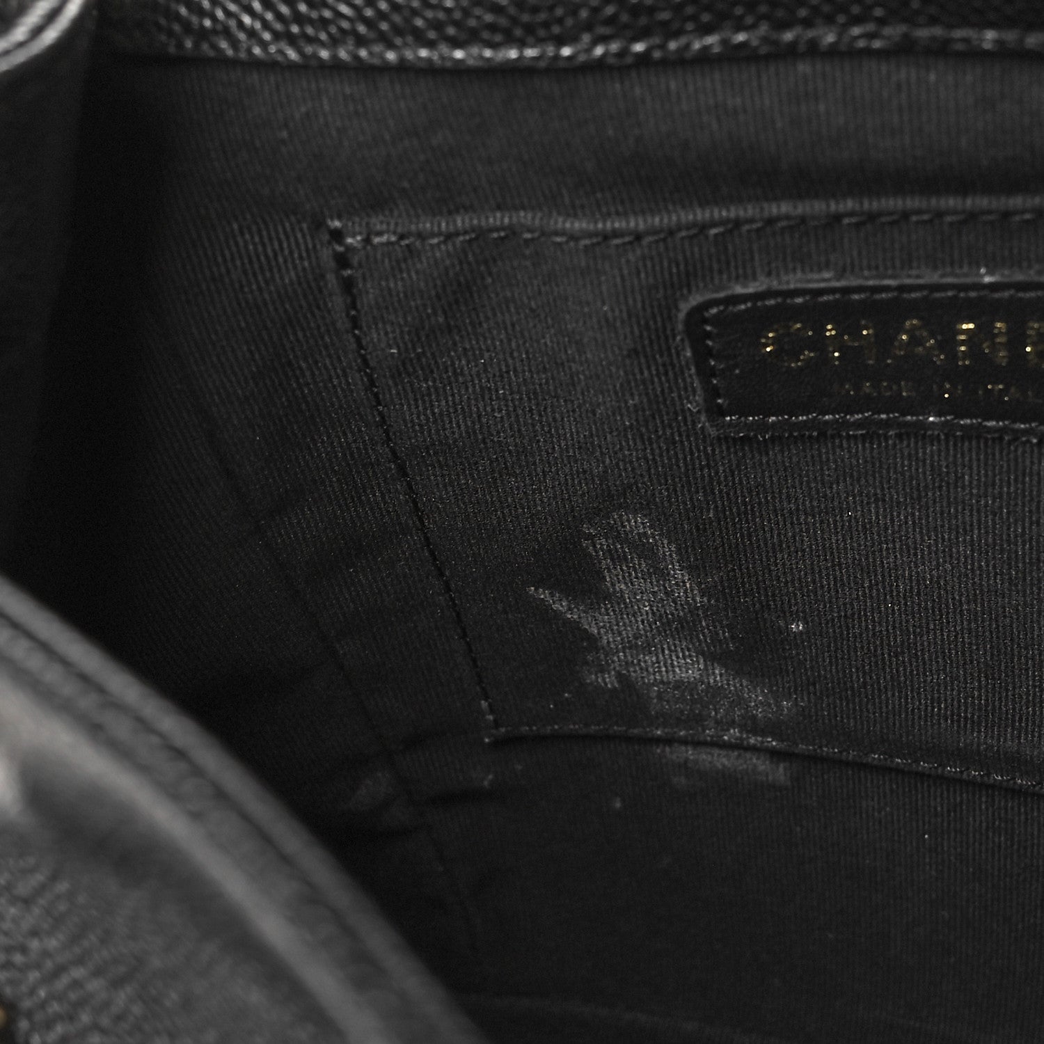 Chanel Shiny Caviar Quilted Medium Duma Pockets Drawstring Backpack Black 11 of 11