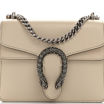 Gucci Textured Calfskin Crystal Mini Dionysus Shoulder Bag Mystic White 8 of 10