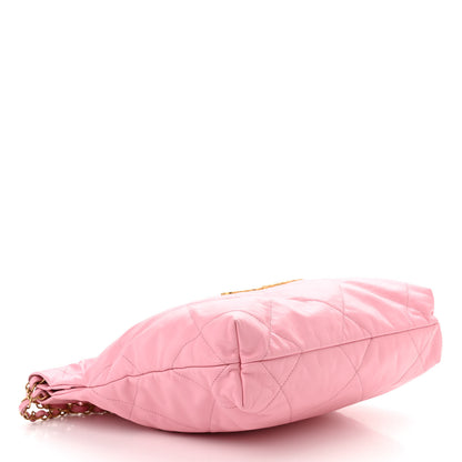 Chanel Shiny Calfskin Quilted Small Chanel 22 Light Pink 5 of 12